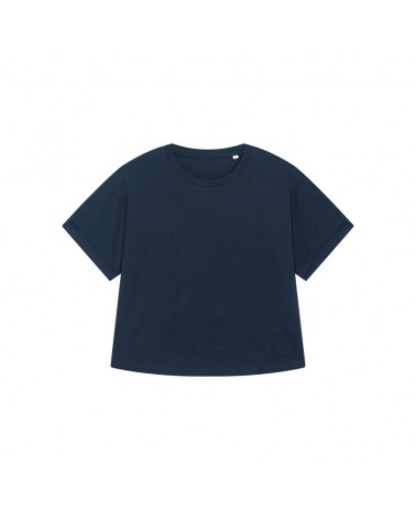 THE WOMEN'S ROLLED SLEEVE TSHIRT FRENCH NAVY