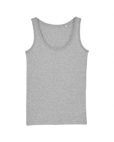 THE WOMEN'S FITTED TANK TOP HEATHER GREY