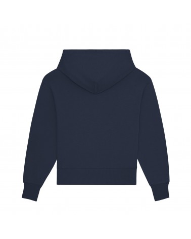 HEAVY HOODIE SHORT UNISEX RELAXED FIT FRENCH NAVY