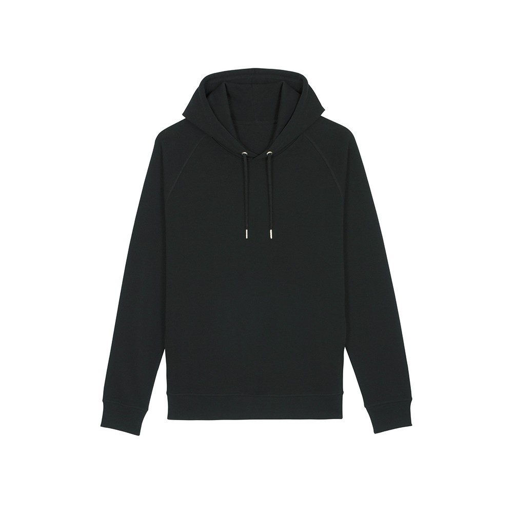 The unisex side pocket hoodie sweatshirt BLACK