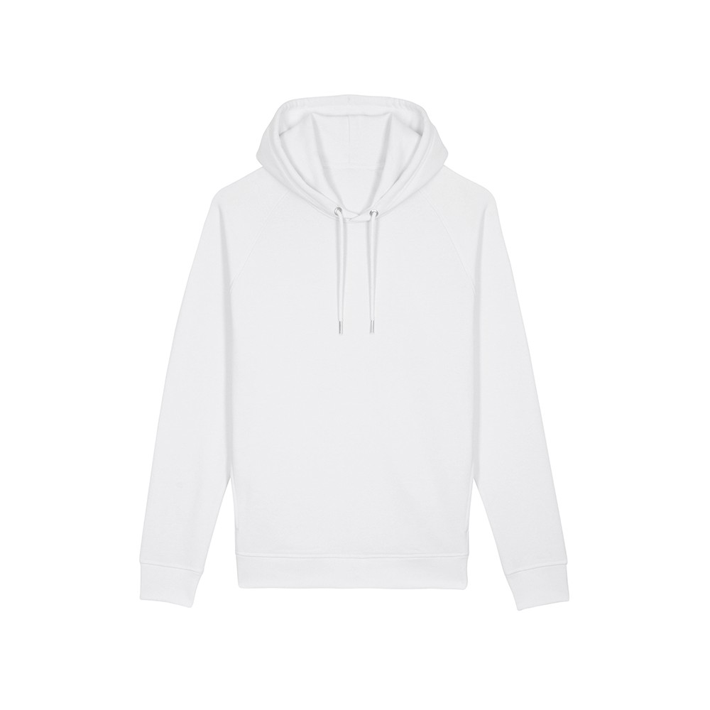 The unisex side pocket hoodie sweatshirt WHITE