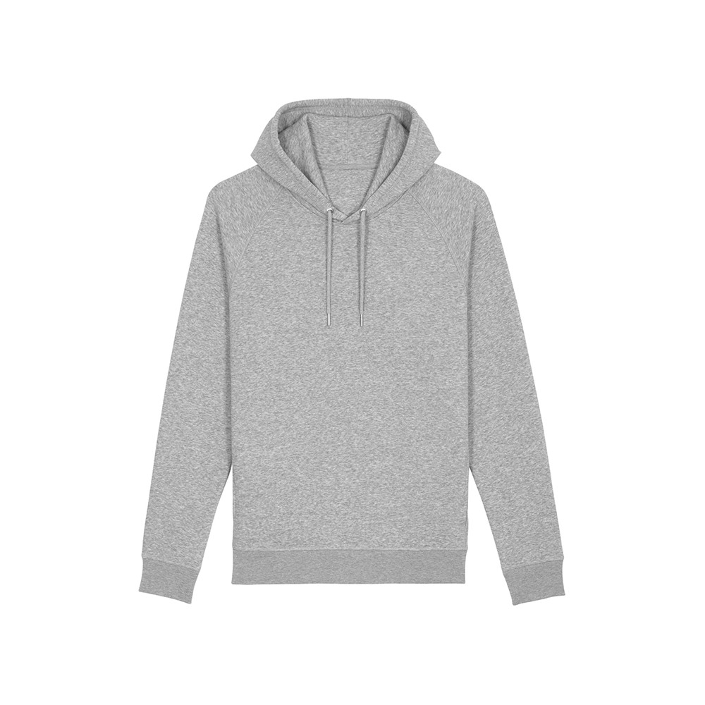 The unisex side pocket hoodie sweatshirt HEATHER GREY