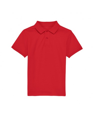 THE ICONIC KIDS' POLO RED