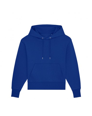 HOODIE SHORT UNISEX RELAXED FIT WORKER BLUE