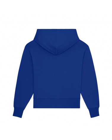 HOODIE SHORT UNISEX RELAXED FIT WORKER BLUE