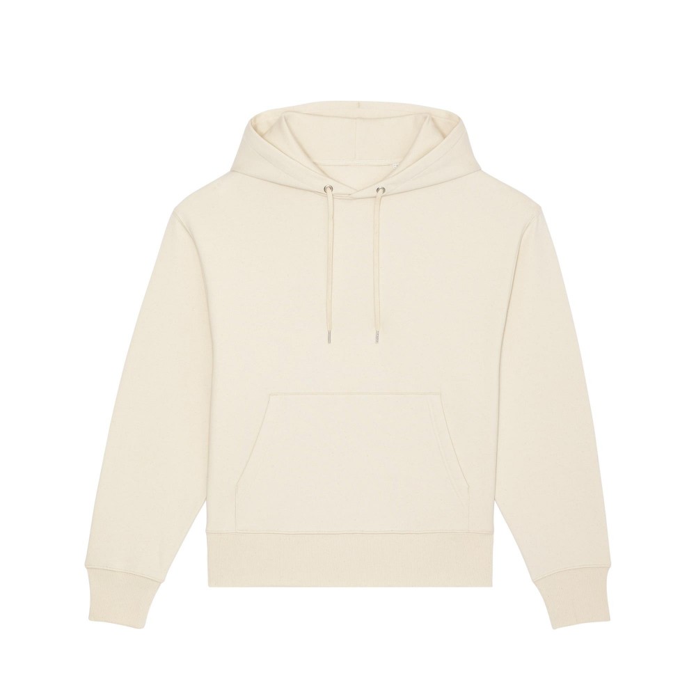 HOODIE SHORT UNISEX RELAXED FIT OFF WHITE