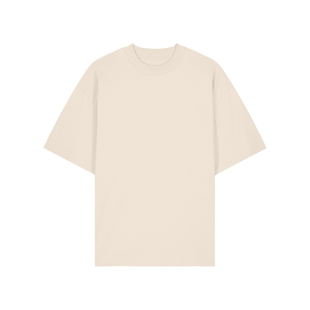 RELAXER - tshirt oversized unisex - KREMOWY