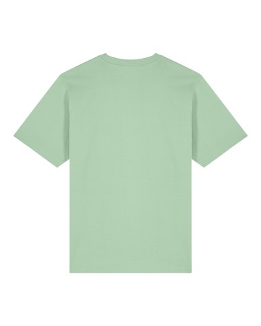 DIVER - gruby tshirt unisex luźny - PISTACJOWY