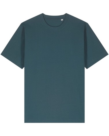 DIVER - gruby tshirt unisex luźny - CIEMNY TURKUS