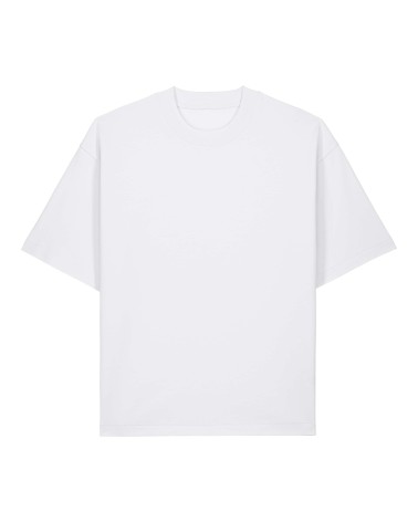 STACKER - gruby tshirt boxy unisex - BIAŁY