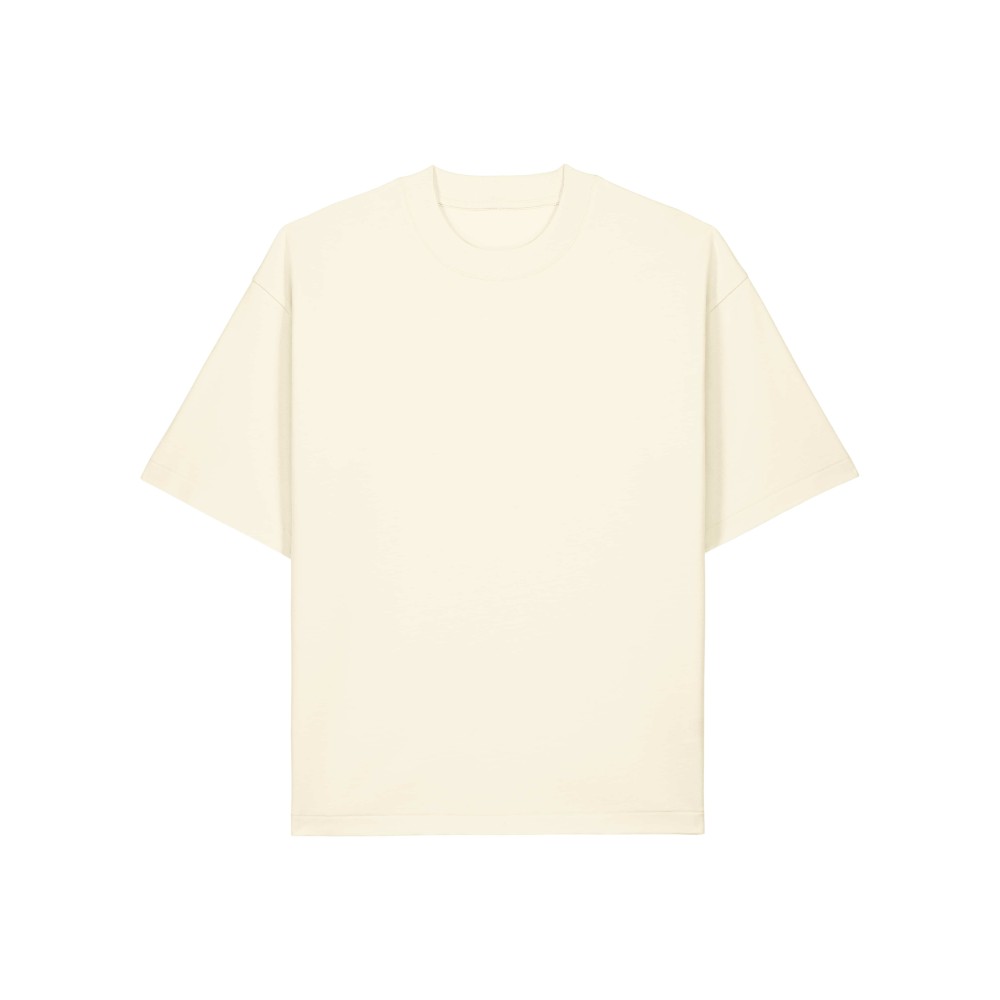 STACKER HEAVY UNISEX TSHIRT BOXY FIT CREAM