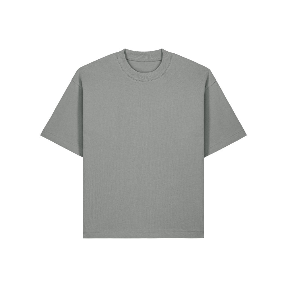 STACKER HEAVY UNISEX TSHIRT BOXY FIT GREY