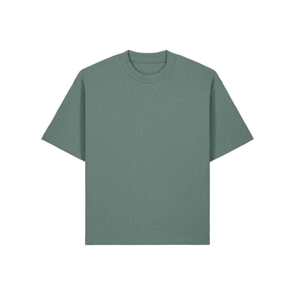 STACKER HEAVY UNISEX TSHIRT BOXY FIT SAGE
