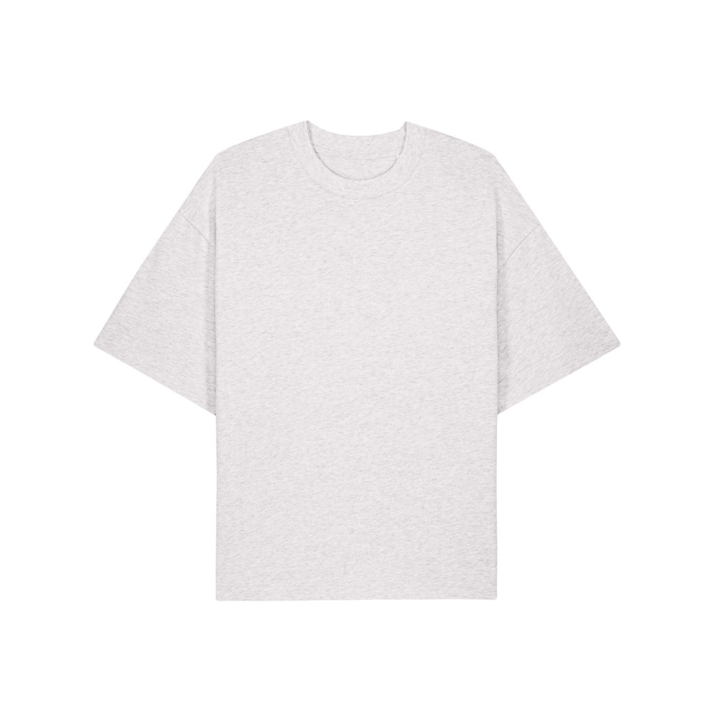 STACKER HEAVY UNISEX TSHIRT BOXY FIT COOL HEATHER GREY