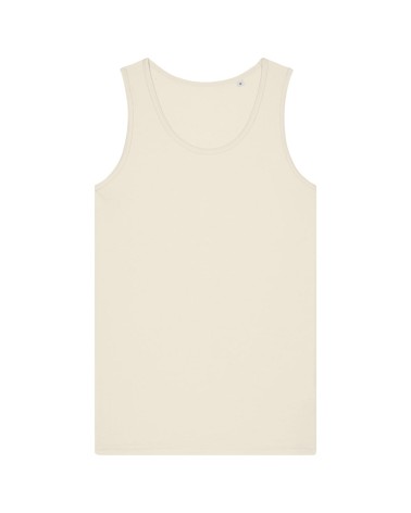 FLEXER - tank top  męski medium fit - BEŻOWY