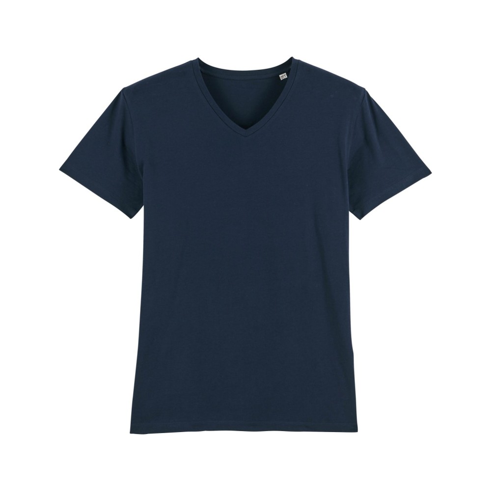SHAPER - medium fit men's V-neck tshirt - FRENCH NAVY