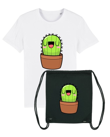 PAKIET UNISEX CHARLUNA TSHIRT KAKTUS  Z WORKIEM