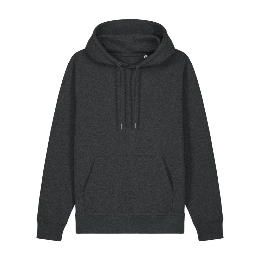 DRIFTER - bluza z kapturem unisex medium fit - CIEMNY SZARY MELANGE