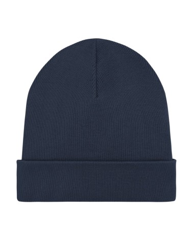 KNIT BEANIE - unisex czapka - GRANATOWA