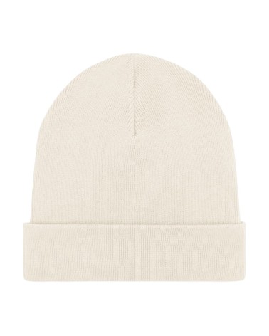 KNIT BEANIE - unisex czapka - KREMOWA