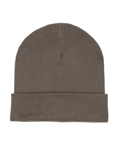 KNIT BEANIE - unisex czapka - CZEKOLADOWA