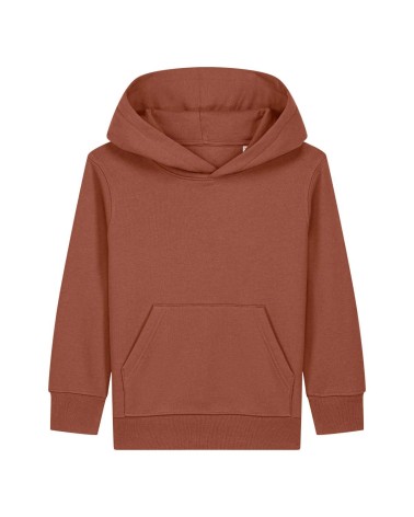 RUNNER - dziecięca bluza z kapturem - CEGLANA