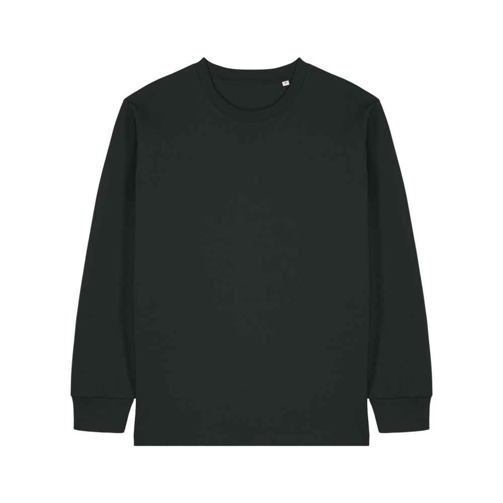 DIVER LONGSLEEVE - unisex luźny - CZARNY