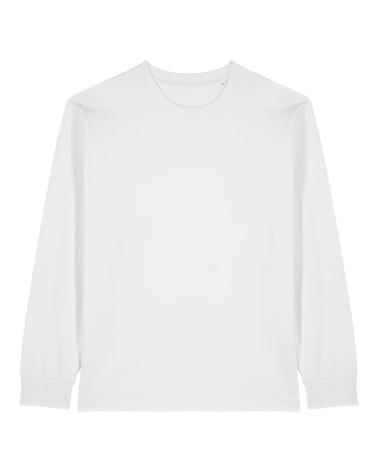 DIVER LONGSLEEVE - unisex luźny - BIAŁY