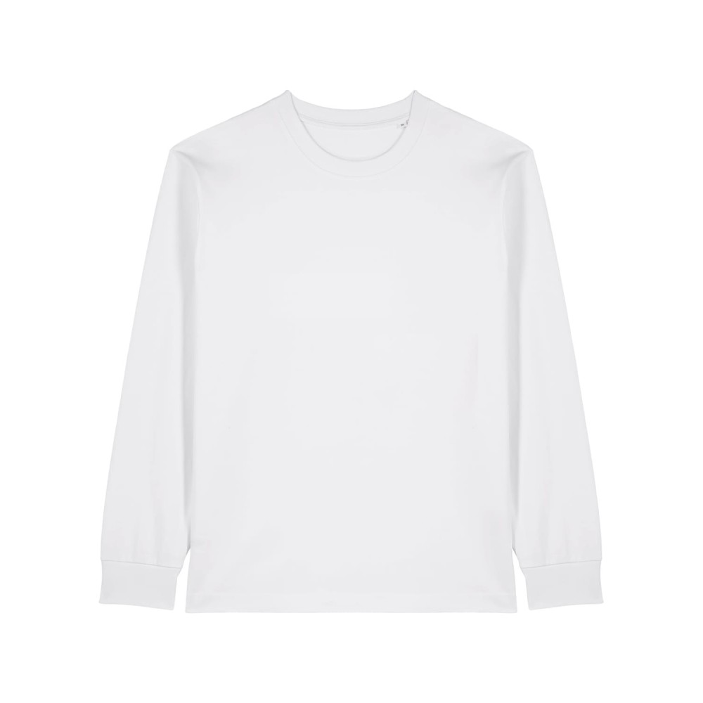 DIVER LONGSLEEVE - unisex relaxed fit - WHITE