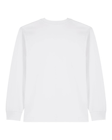 DIVER LONGSLEEVE - unisex relaxed fit - WHITE