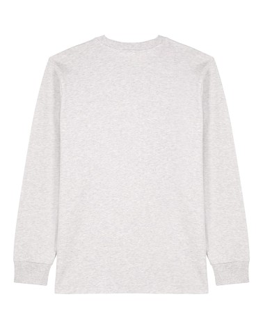 DIVER LONGSLEEVE - unisex luźny - CHŁODNY SZARY MELANGE