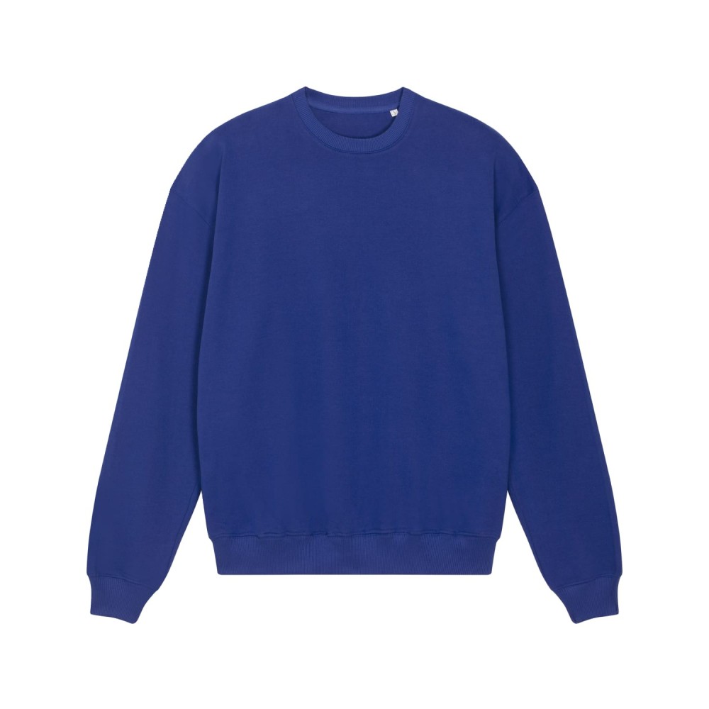 FORGER - heavy crewneck boxy unisex - WORKER BLUE