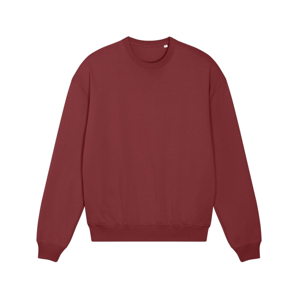 FORGER - heavy crewneck boxy unisex - RED EARTH