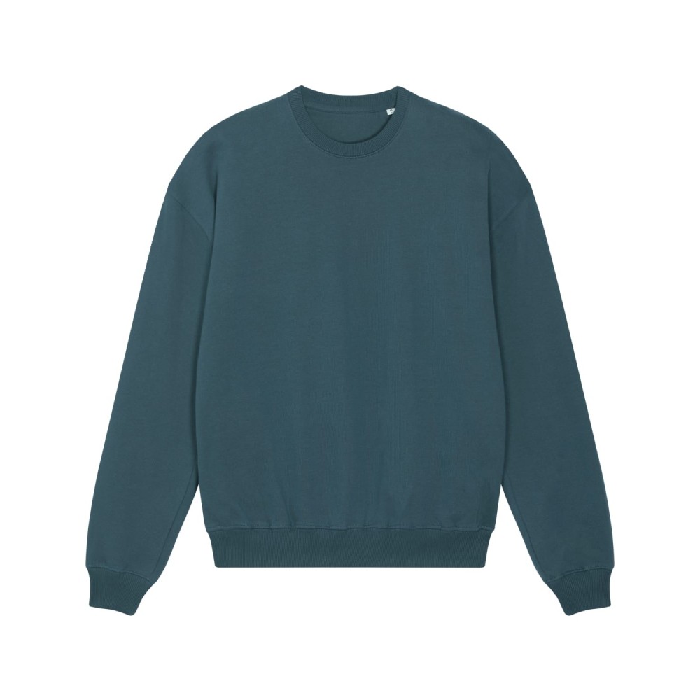 FORGER - gruba bluza boxy unisex - CIEMNY TURKUS