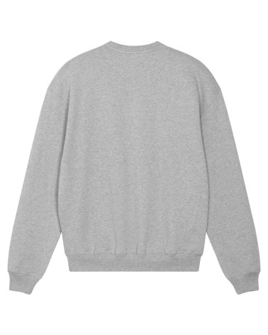 FORGER - heavy crewneck boxy unisex - HEATHER GREY