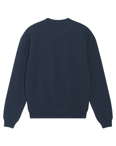 FORGER - gruba bluza boxy unisex - GRANATOWA