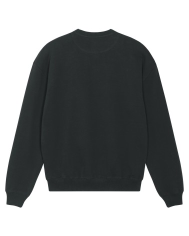 FORGER - heavy crewneck boxy unisex - BLACK