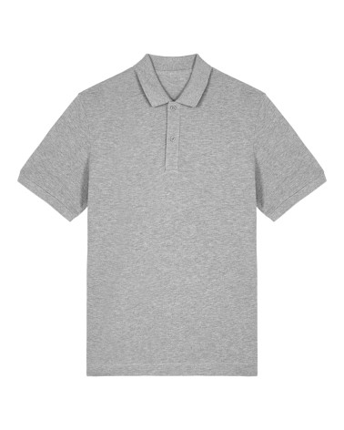 FRAMER - koszulka polo unisex medium fit - SZARY MELANGE