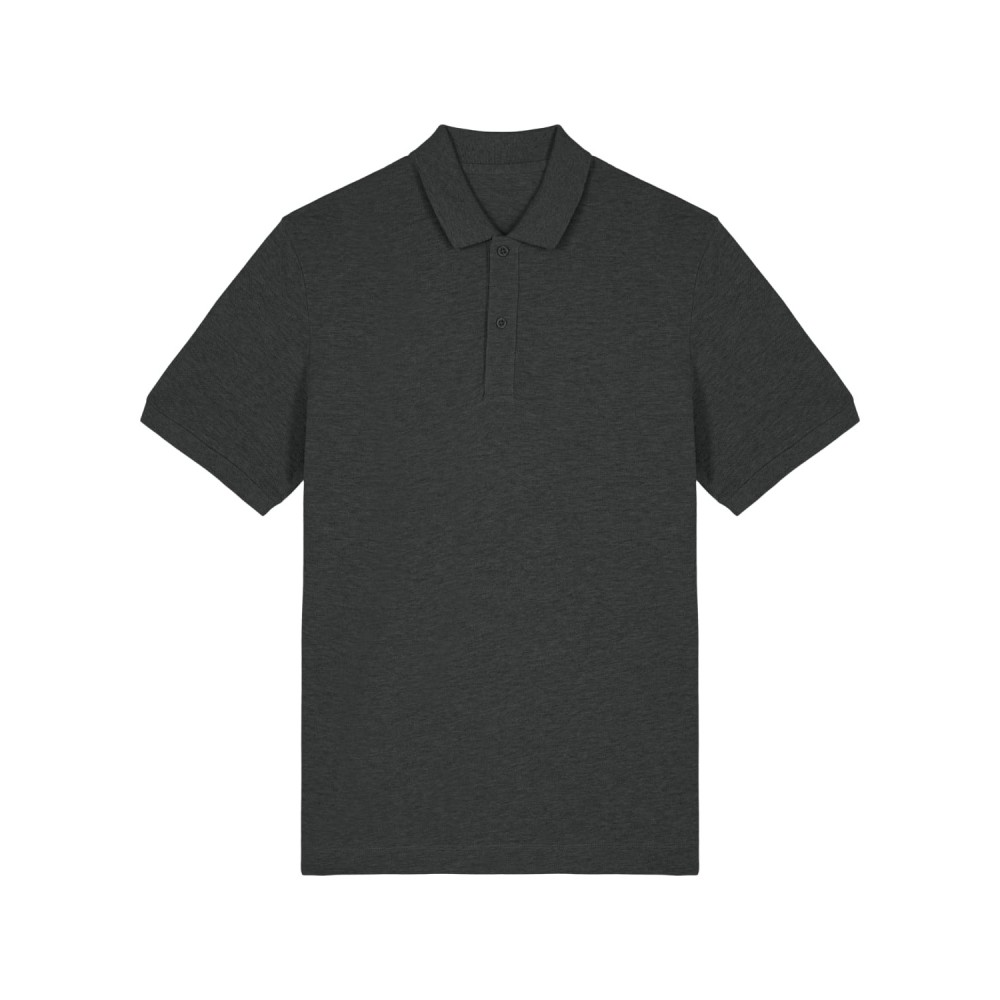 FRAMER - koszulka polo unisex medium fit - CIEMNY SZARY MELANGE