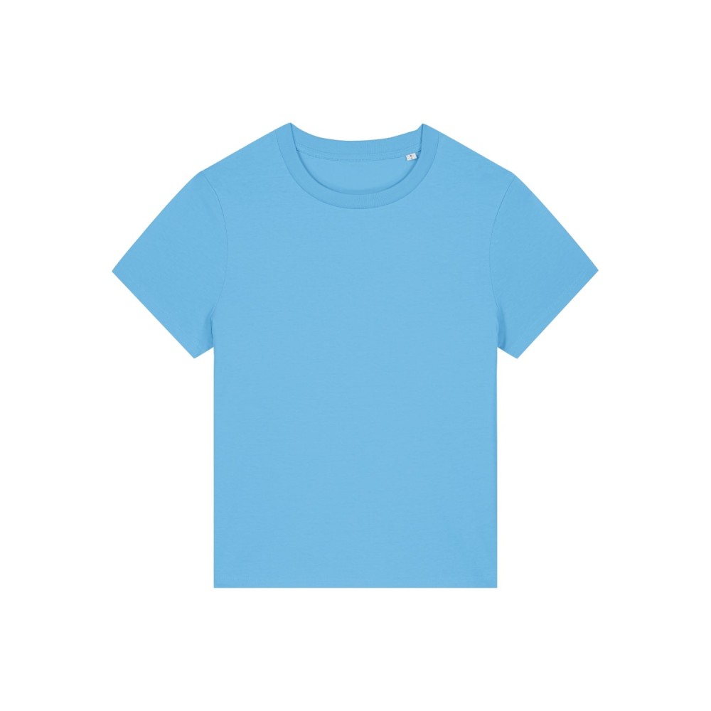 LYRA - tshirt damski medium fit - AQUA