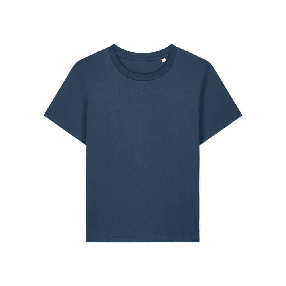 LYRA - tshirt damski medium fit - CIEMNY MORSKI