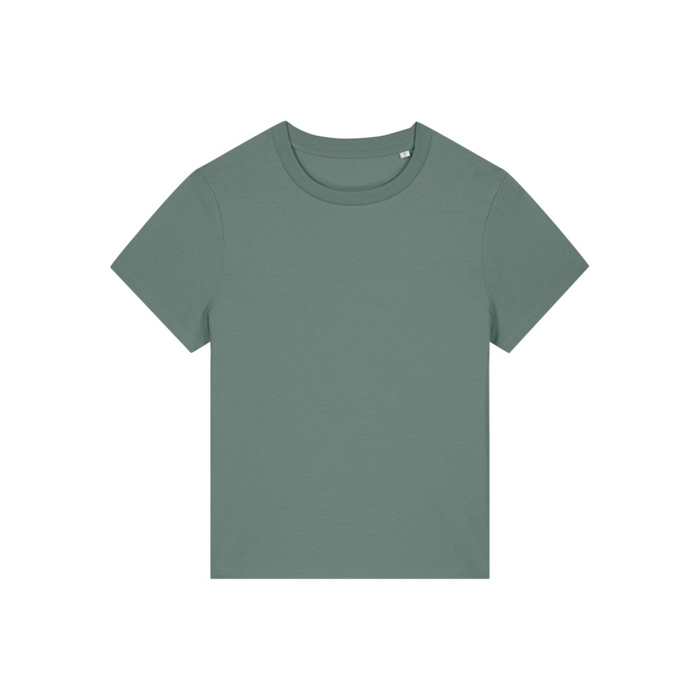 LYRA - tshirt damski medium fit - SZAŁWIOWY