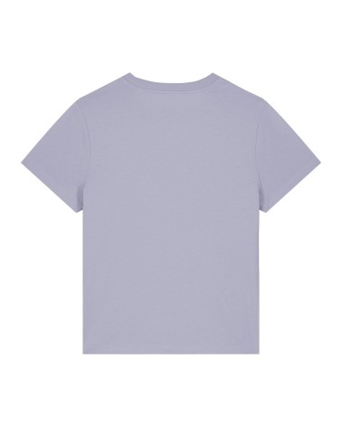 LYRA - tshirt damski medium fit - LAWENDOWY