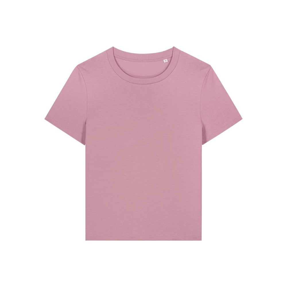 LYRA - tshirt damski medium fit - BRUDNY RÓŻ