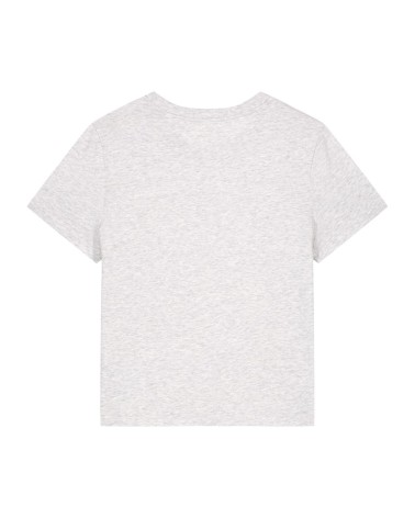 LYRA - tshirt damski medium fit - CHŁODNY SZARY MELANGE