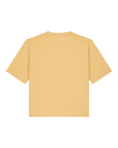 ZERA - tshirt boxy damski - MIODOWY