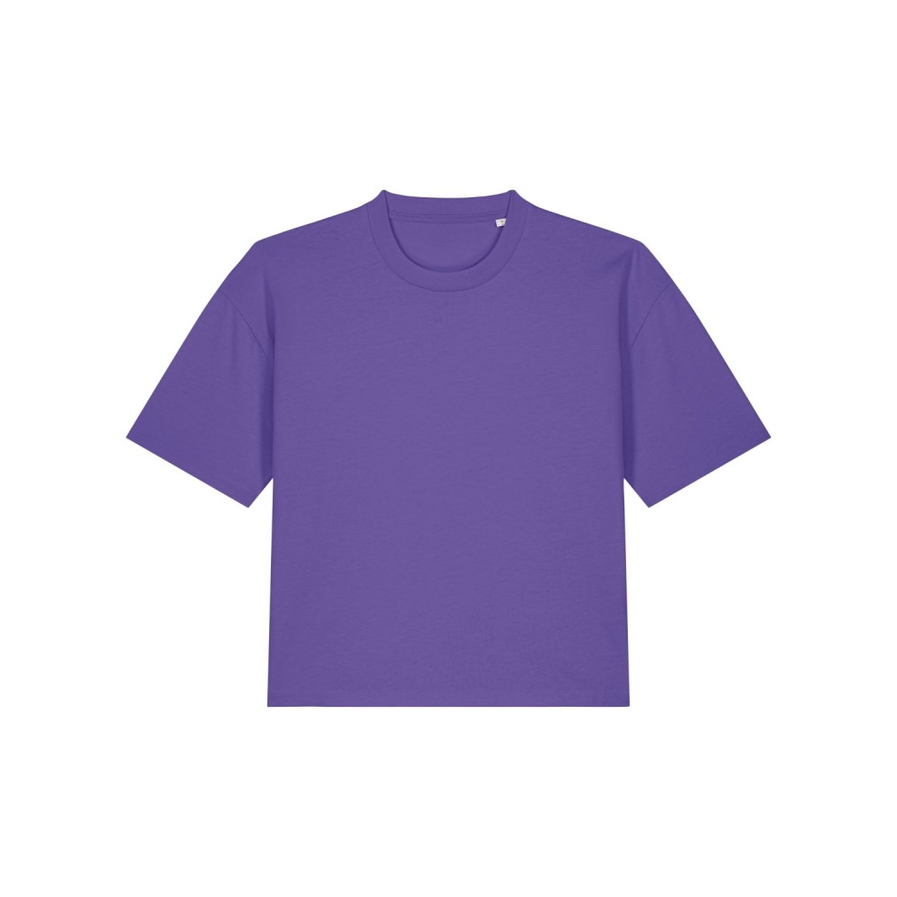 ZERA WOMAN'S TSHIRT BOXY PURPLE
