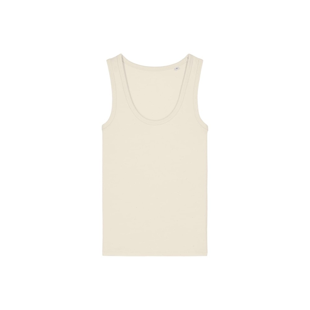 TARA WOMAN'S FITTED TANK TOP NATURAL RAW