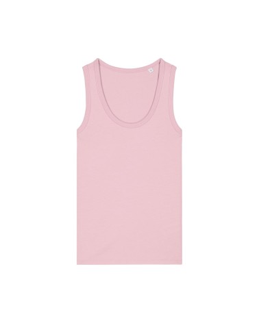 TARA - dopasowany damski tank top - JASNY RÓŻ