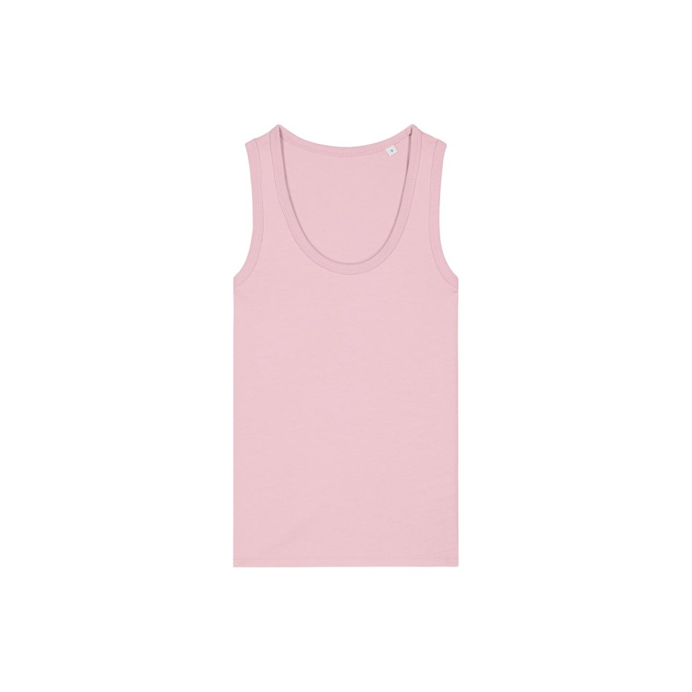 TARA WOMAN'S FITTED TANK TOP COTTON PINK